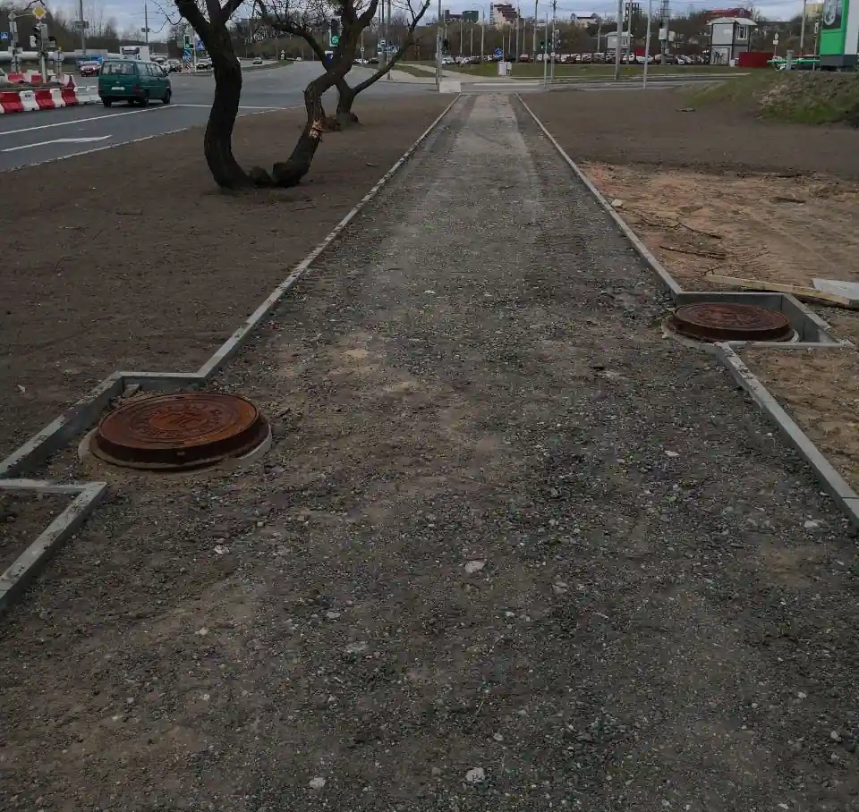 Укладка асфальтогранулята