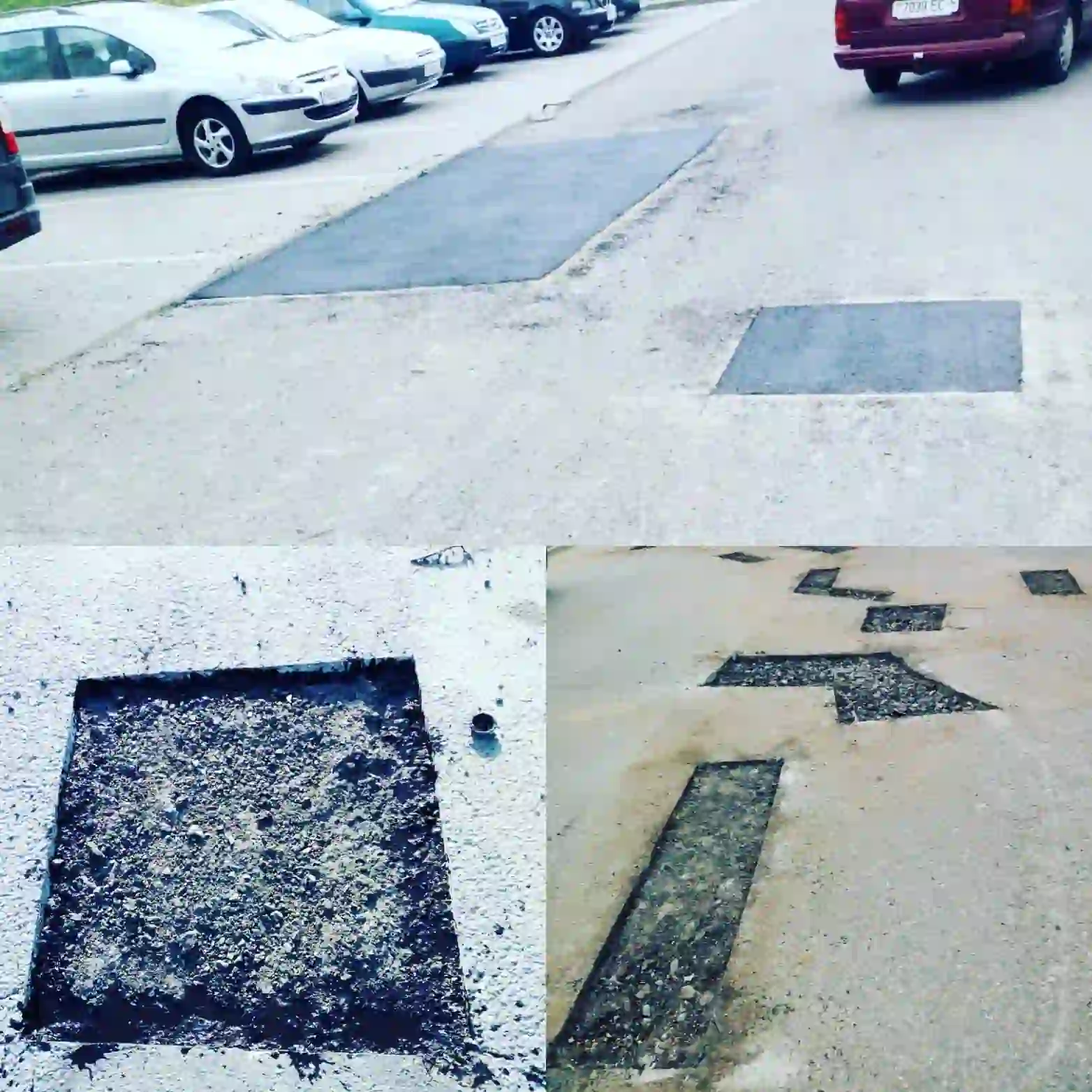 Ямочный ремонт дорожных покрытий на паковках и стоянках в Минске