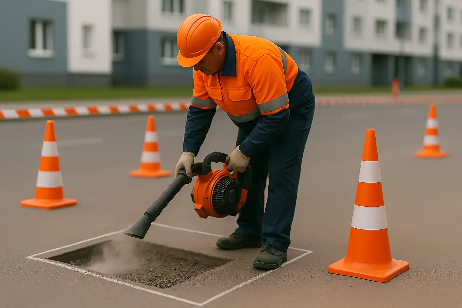 Ямочный ремонт асфальта - подготовка карты