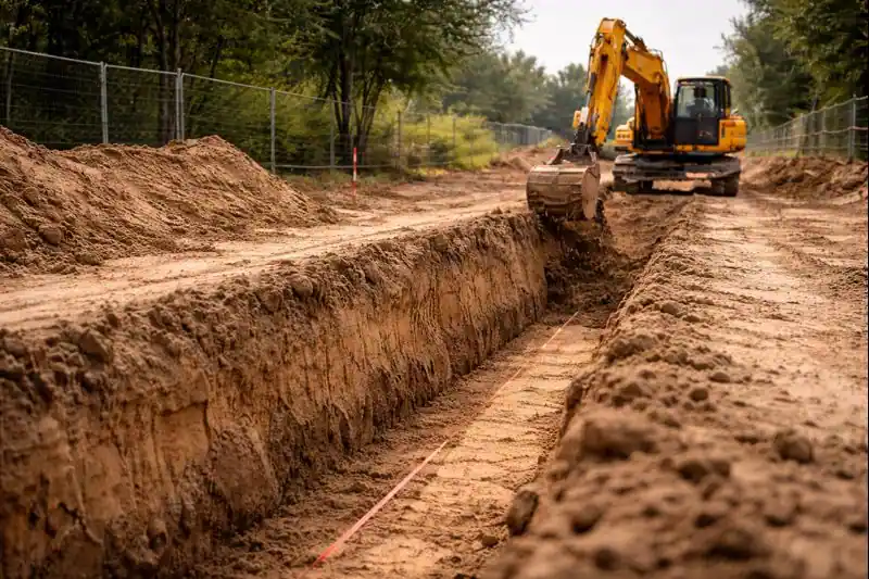 Разработка траншеи с соблюдением сроков