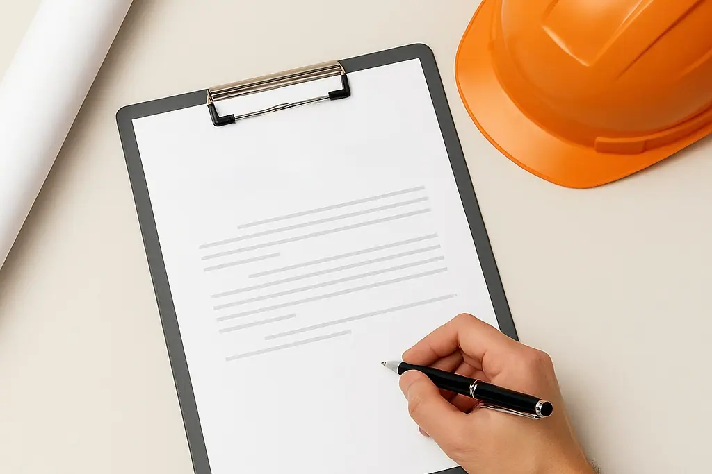 Подписание акта выполненных работ и закрывающих документов по земляным работам