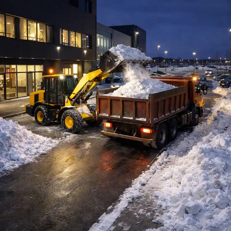Ночной и срочный вывоз снега с погрузкой в Минске