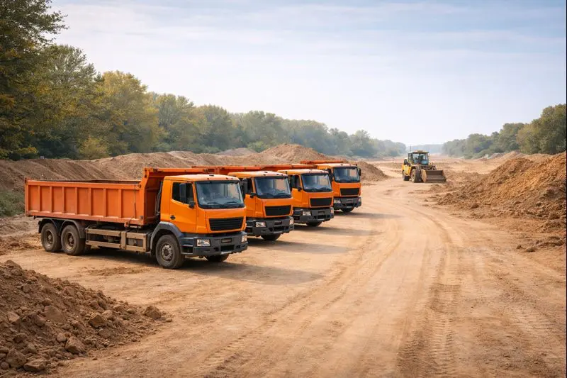 Самосвалы и техника для вывоза грунта на объекте в Минске и области
