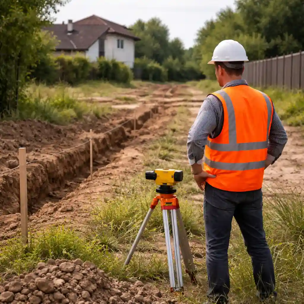 Уточнение условий на участке перед монтажом наружного водопровода в Минске