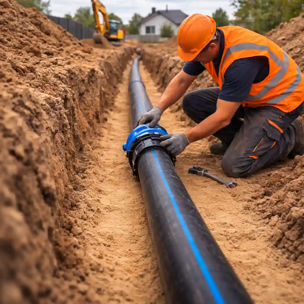 Монтаж труб наружного водопровода в Минске
