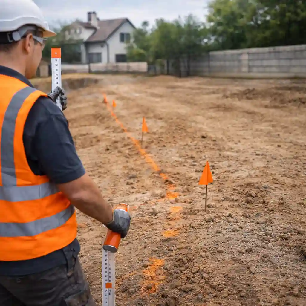 Подготовка и привязка трассы для прокладки водопровода в Минске