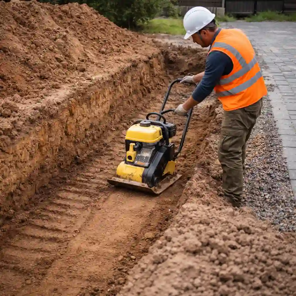 Обратная засыпка после ремонта водопровода в Минске