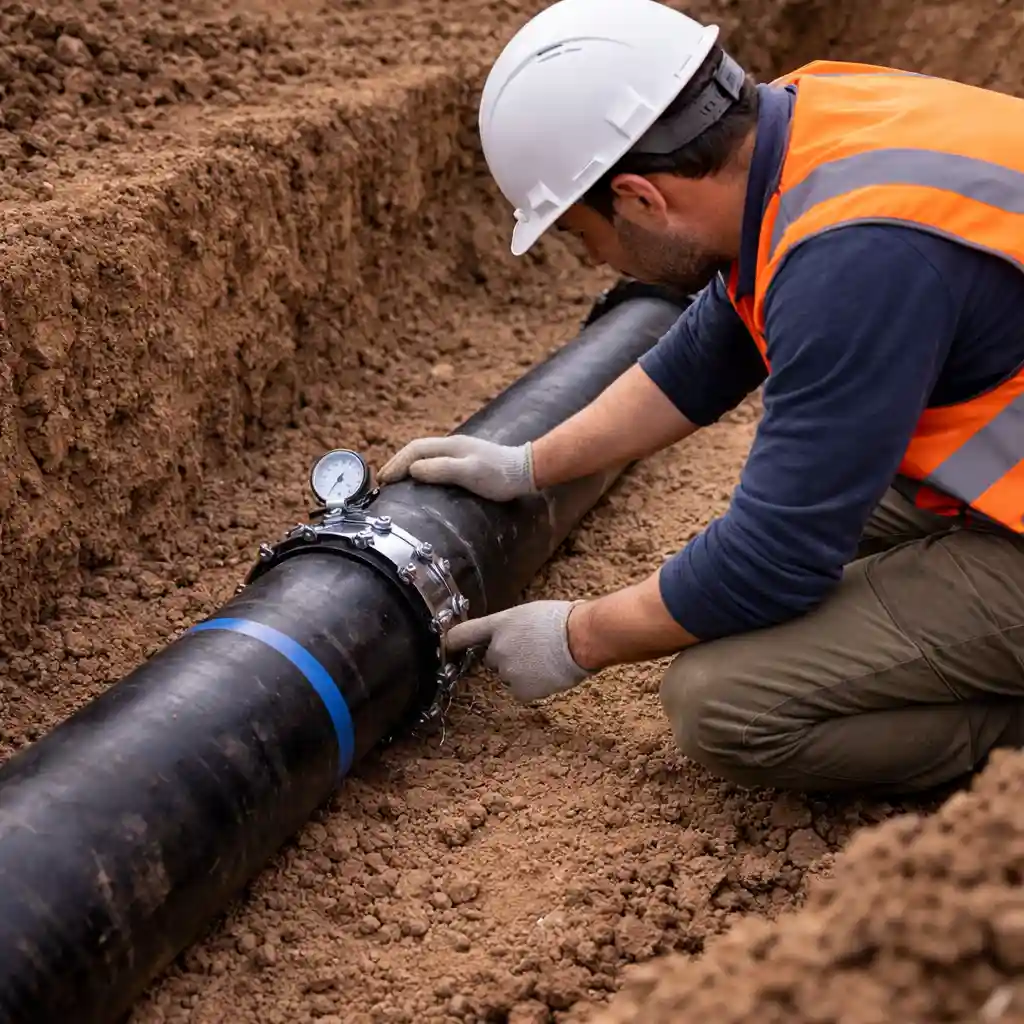 Проверка герметичности после ремонта водопровода в Минске