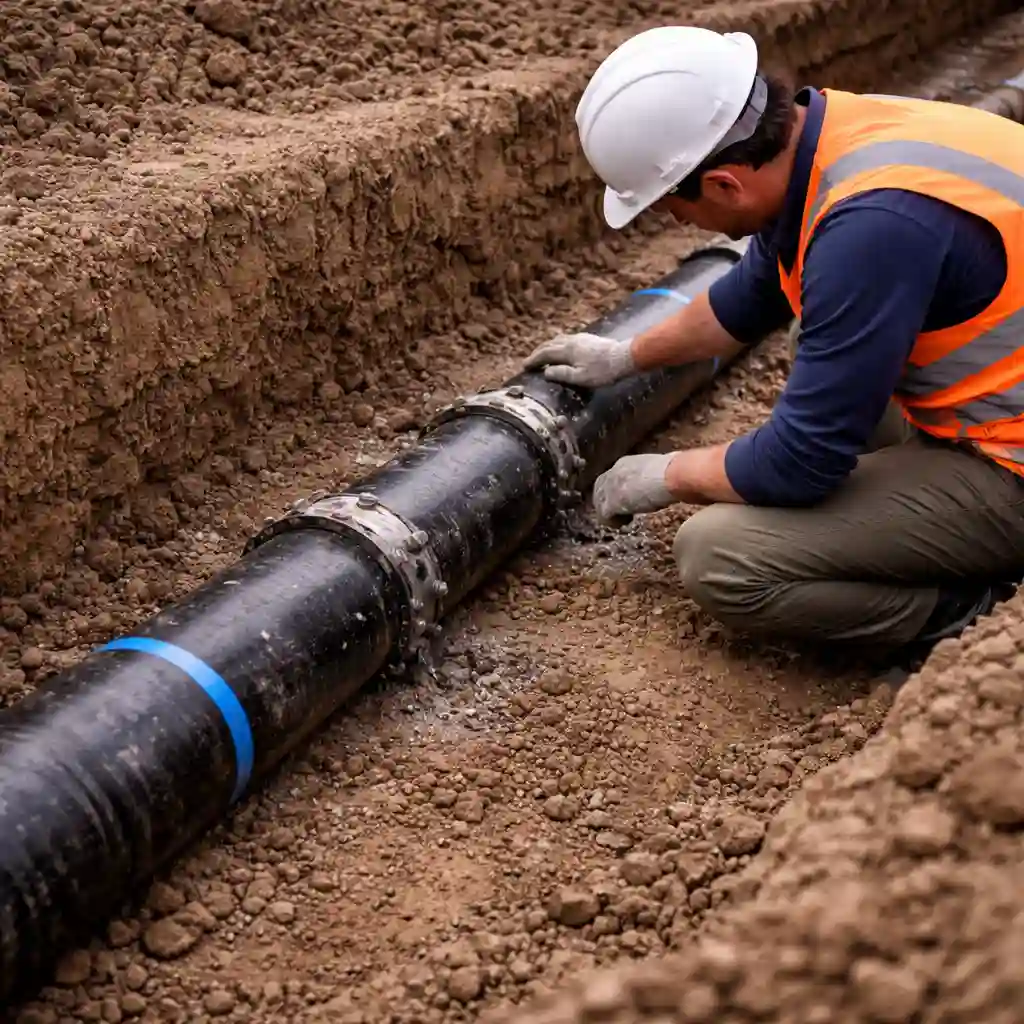 Замена длинного участка водопровода вместо локального ремонта в Минске
