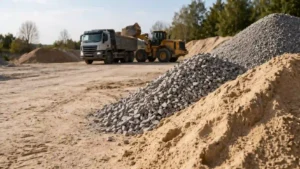 Доставка материалов в Минске — песок, щебень, гравий и грунт