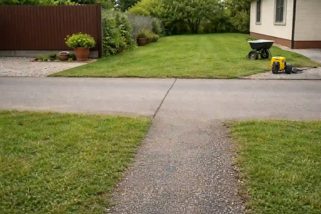 Готовый водопровод после прокладки