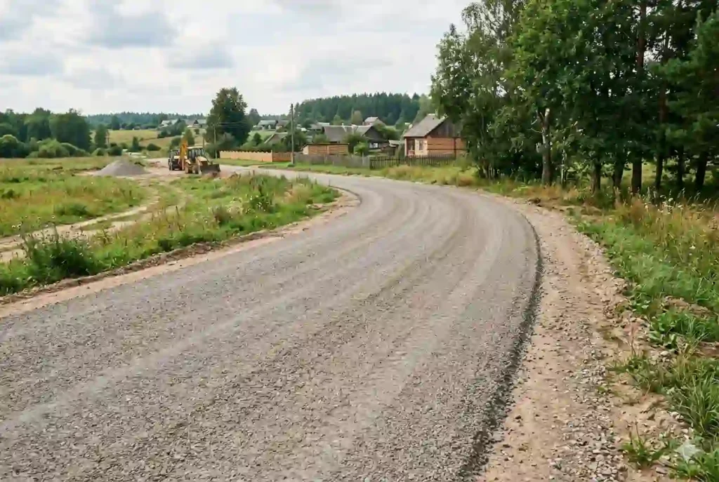 Асфальтогранулят для дороги и проезда на участке